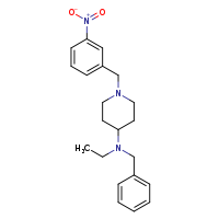 N-benzyl-N-ethyl-1-[(3-nitrophenyl)methyl]piperidin-4-amine