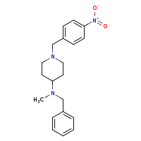 N-benzyl-N-methyl-1-[(4-nitrophenyl)methyl]piperidin-4-amine
