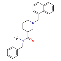 N-benzyl-N-methyl-1-(naphthalen-1-ylmethyl)piperidine-3-carboxamide