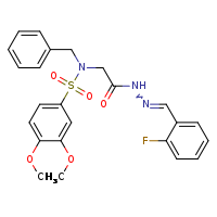 N-benzyl-N-({N'-[(E)-(2-fluorophenyl)methylidene]hydrazinecarbonyl}methyl)-3,4-dimethoxybenzenesulfonamide