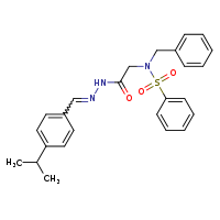N-benzyl-N-({N'-[(E)-(4-isopropylphenyl)methylidene]hydrazinecarbonyl}methyl)benzenesulfonamide
