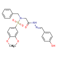 N-benzyl-N-({N'-[(Z)-(4-hydroxyphenyl)methylidene]hydrazinecarbonyl}methyl)-3,4-dimethoxybenzenesulfonamide
