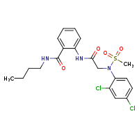 N-butyl-2-{2-[N-(2,4-dichlorophenyl)methanesulfonamido]acetamido}benzamide