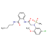 N-butyl-2-{2-[N-(5-chloro-2-methoxyphenyl)methanesulfonamido]acetamido}benzamide