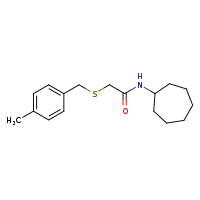 N-cycloheptyl-2-{[(4-methylphenyl)methyl]sulfanyl}acetamide