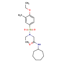 N-cycloheptyl-2-(N-ethyl-4-ethoxy-3-methylbenzenesulfonamido)acetamide
