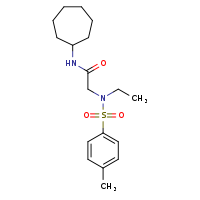 N-cycloheptyl-2-(N-ethyl-4-methylbenzenesulfonamido)acetamide