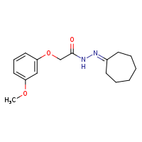 N'-cycloheptylidene-2-(3-methoxyphenoxy)acetohydrazide