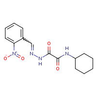 N-cyclohexyl-1-{N'-[(E)-(2-nitrophenyl)methylidene]hydrazinecarbonyl}formamide