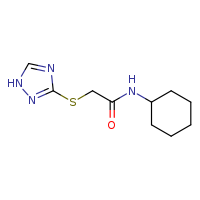 N-cyclohexyl-2-(1H-1,2,4-triazol-3-ylsulfanyl)acetamide