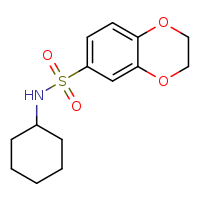 N-cyclohexyl-2,3-dihydro-1,4-benzodioxine-6-sulfonamide