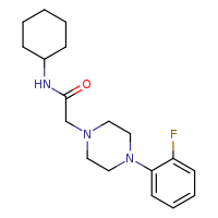 N-cyclohexyl-2-[4-(2-fluorophenyl)piperazin-1-yl]acetamide