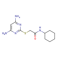 N-cyclohexyl-2-[(4,6-diaminopyrimidin-2-yl)sulfanyl]acetamide
