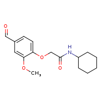 N-cyclohexyl-2-(4-formyl-2-methoxyphenoxy)acetamide