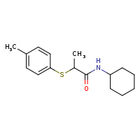 N-cyclohexyl-2-[(4-methylphenyl)sulfanyl]propanamide