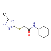 N-cyclohexyl-2-[(5-methyl-1H-1,2,4-triazol-3-yl)sulfanyl]acetamide