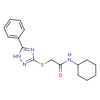 N-cyclohexyl-2-[(5-phenyl-1H-1,2,4-triazol-3-yl)sulfanyl]acetamide