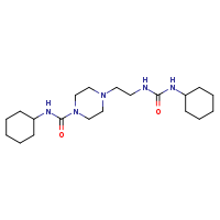 N-cyclohexyl-4-{2-[(cyclohexylcarbamoyl)amino]ethyl}piperazine-1-carboxamide