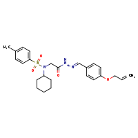 N-cyclohexyl-4-methyl-N-({N'-[(E)-[4-(prop-2-en-1-yloxy)phenyl]methylidene]hydrazinecarbonyl}methyl)benzenesulfonamide