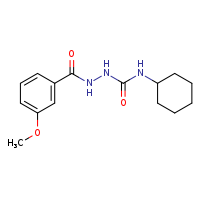 N-[(cyclohexylcarbamoyl)amino]-3-methoxybenzamide
