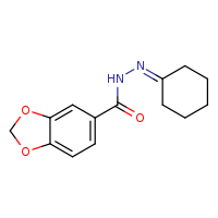 N'-cyclohexylidene-2H-1,3-benzodioxole-5-carbohydrazide
