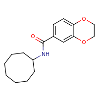 N-cyclooctyl-2,3-dihydro-1,4-benzodioxine-6-carboxamide