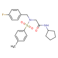 N-cyclopentyl-2-{N-[(4-fluorophenyl)methyl]-4-methylbenzenesulfonamido}acetamide