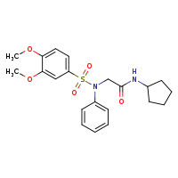 N-cyclopentyl-2-(N-phenyl-3,4-dimethoxybenzenesulfonamido)acetamide
