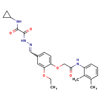 N-cyclopropyl-1-{N'-[(E)-(4-{[(2,3-dimethylphenyl)carbamoyl]methoxy}-3-ethoxyphenyl)methylidene]hydrazinecarbonyl}formamide