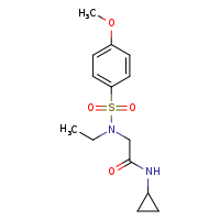 N-cyclopropyl-2-(N-ethyl-4-methoxybenzenesulfonamido)acetamide
