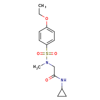 N-cyclopropyl-2-(N-methyl-4-ethoxybenzenesulfonamido)acetamide