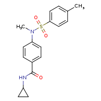 N-cyclopropyl-4-(N-methyl-4-methylbenzenesulfonamido)benzamide