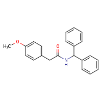 N-(diphenylmethyl)-2-(4-methoxyphenyl)acetamide