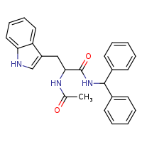 N-(diphenylmethyl)-2-acetamido-3-(1H-indol-3-yl)propanamide