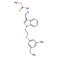 N'-[(E)-{1-[2-(3-ethyl-5-methylphenoxy)ethyl]indol-3-yl}methylidene]methoxycarbohydrazide