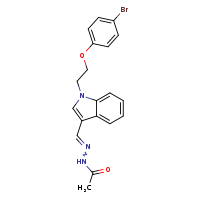 N'-[(E)-{1-[2-(4-bromophenoxy)ethyl]indol-3-yl}methylidene]acetohydrazide