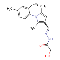 N'-[(E)-[1-(2,4-dimethylphenyl)-2,5-dimethylpyrrol-3-yl]methylidene]-2-hydroxyacetohydrazide