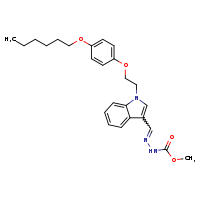 N'-[(E)-(1-{2-[4-(hexyloxy)phenoxy]ethyl}indol-3-yl)methylidene]methoxycarbohydrazide