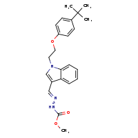 N'-[(E)-{1-[2-(4-tert-butylphenoxy)ethyl]indol-3-yl}methylidene]methoxycarbohydrazide