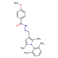 N'-[(E)-[1-(2,6-dimethylphenyl)-2,5-dimethylpyrrol-3-yl]methylidene]-4-methoxybenzohydrazide