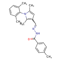 N'-[(E)-[1-(2,6-dimethylphenyl)-2,5-dimethylpyrrol-3-yl]methylidene]-4-methylbenzohydrazide