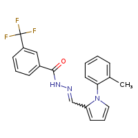 N'-[(E)-[1-(2-methylphenyl)pyrrol-2-yl]methylidene]-3-(trifluoromethyl)benzohydrazide