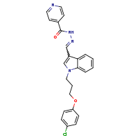 N'-[(E)-{1-[3-(4-chlorophenoxy)propyl]indol-3-yl}methylidene]pyridine-4-carbohydrazide