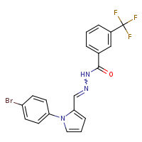 N'-[(E)-[1-(4-bromophenyl)pyrrol-2-yl]methylidene]-3-(trifluoromethyl)benzohydrazide