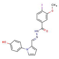 N'-[(E)-[1-(4-hydroxyphenyl)pyrrol-2-yl]methylidene]-4-iodo-3-methoxybenzohydrazide