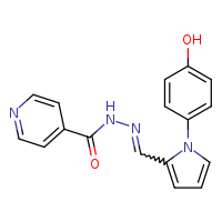 N'-[(E)-[1-(4-hydroxyphenyl)pyrrol-2-yl]methylidene]pyridine-4-carbohydrazide