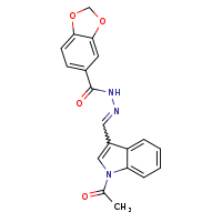 N'-[(E)-(1-acetylindol-3-yl)methylidene]-2H-1,3-benzodioxole-5-carbohydrazide