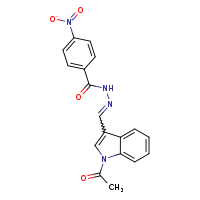 N'-[(E)-(1-acetylindol-3-yl)methylidene]-4-nitrobenzohydrazide