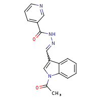 N'-[(E)-(1-acetylindol-3-yl)methylidene]pyridine-3-carbohydrazide