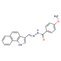 N'-[(E)-1H-benzo[g]indol-3-ylmethylidene]-4-methoxybenzohydrazide